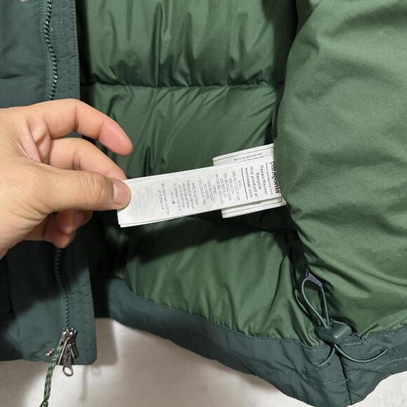 Vintage Patagonia Down Puffer Jacket Green Snap Button M Insulated Outdoor Mens - Picture 4 of 9